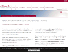 Tablet Screenshot of hamacher-privathotels.com